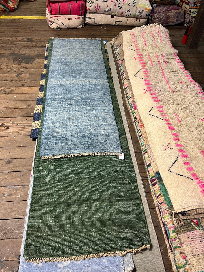 Field of Color 2.9x7.4 & 2.9x9.7 Hand Knotted Wool Runner | Banana Manor Rug Company