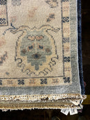 Fiorucci 9x12 Light Green and Ivory Hand-Knotted Oushak Rug | Banana Manor Rug Factory Outlet