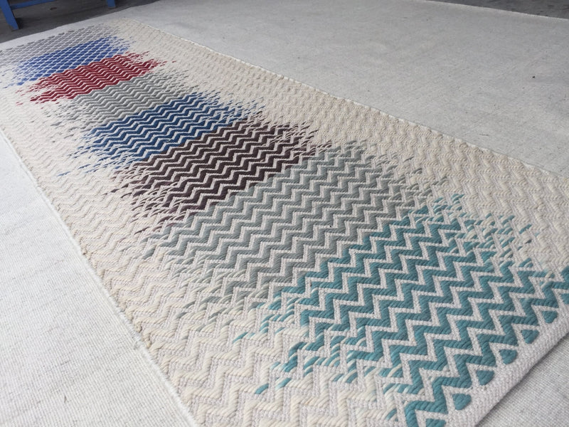 Follow the Multi-Color Zig Zag Runner Rug | Banana Manor Rug Company