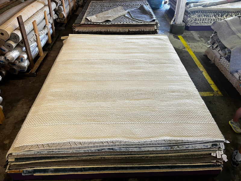 Fozzi White Handwoven Soumak Rug (Multiple Sizes) | Banana Manor Rug Factory Outlet