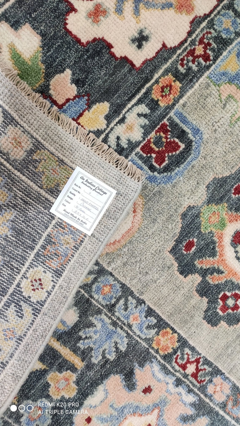 Frances 8x10 Hand Knotted Oushak | Banana Manor Rug Company