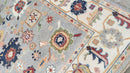 Francis Vanderbilt 8x10 Light Grey and Ivory Hand-Knotted Oushak Rug | Banana Manor Rug Company