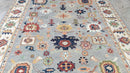 Francis Vanderbilt 8x10 Light Grey and Ivory Hand-Knotted Oushak Rug | Banana Manor Rug Company