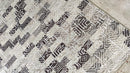 Geena Davis 5.6x8.6 Light Grey Hand-Knotted Abstract Rug | Banana Manor Rug Company