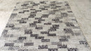Geena Davis 5.6x8.6 Light Grey Hand-Knotted Abstract Rug | Banana Manor Rug Company