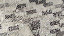 Geena Davis 5.6x8.6 Light Grey Hand-Knotted Abstract Rug | Banana Manor Rug Company