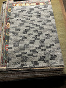 Geena Davis 5.6x8.6 Light Grey Hand-Knotted Abstract Rug | Banana Manor Rug Company
