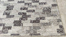 Geena Davis 5.6x8.6 Light Grey Hand-Knotted Abstract Rug | Banana Manor Rug Company