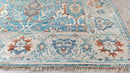 Gemma 8x10 Blue and Beige Hand-Knotted Oushak Rug | Banana Manor Rug Company