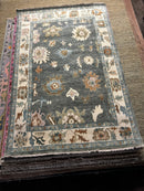 Gentilly 6x9 Dark Green Hand-Knotted Oushak Rug | Banana Manor Rug Company