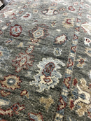 GiGi 3x14 Grey Hand-Knotted Oushak Runner | Banana Manor Rug Company