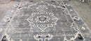 Gina Lollabrigida 8.9x11.9 Light Blue Hand-Knotted Oushak Rug | Banana Manor Rug Company