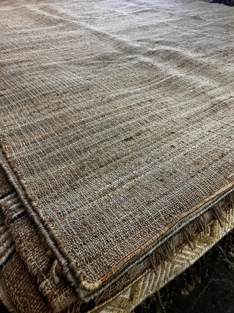 Gish Bac 8x10 and 9x12 Natural Handwoven Jute Rug | Banana Manor Rug Company