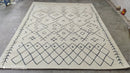 Glenn Campbell 8x10 Ivory and Beige Hand-Tufted Rug | Banana Manor Rug Company
