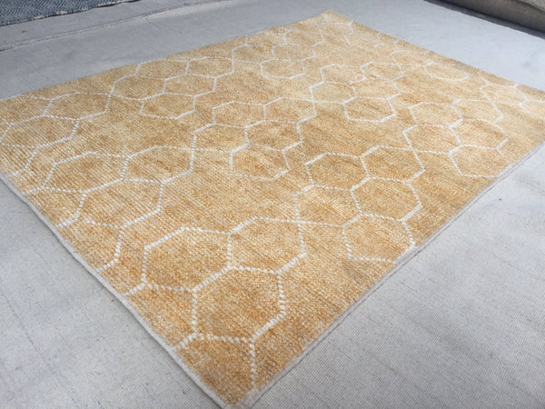 Goldfinger Handwoven Zero Pile Rug 4'x6' | Banana Manor Rug Company