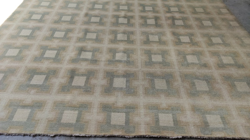 Greta Gynt 12x15 Beige and Brown Hand-Knotted Modern Rug | Banana Manor Rug Company