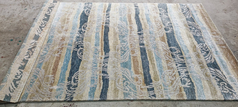 Gulla Jónsdóttir Multi-Colored Modern Hand-Knotted Rug 5x8 | Banana Manor Rug Company