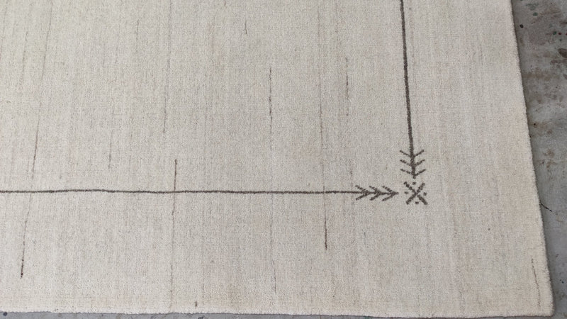 Hadley Handwoven Off White Gabbeh Rug | Banana Manor Rug Company