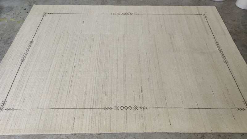 Hadley Handwoven Off White Gabbeh Rug | Banana Manor Rug Company