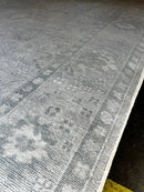 Haley O'Hara 9x11.9 Tan Hand-Knotted Oushak Rug | Banana Manor Rug Factory Outlet