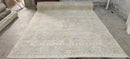 Hannah O'Hara Aqua Hand-Knotted Oushak Rug 8x9.9 | Banana Manor Rug Company