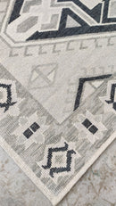 Harper 8x9.9 Hand-Knotted Off White Oushak Rug | Banana Manor Rug Company