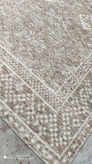 Harry Greb 8.3x10 Beige and Brown High-Low Hand-Knotted Rug | Banana Manor Rug Company