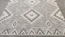 Harry Kellar 6x8.9 Light Brown High-Low Handwoven Durrie Rug | Banana Manor Rug Company