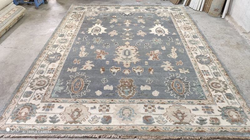 Heather Scheuermann 8x10 Hand-Knotted Oushak | Banana Manor Rug Company