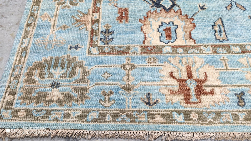 Heather Scheuermann 8x10 Hand-Knotted Oushak | Banana Manor Rug Company