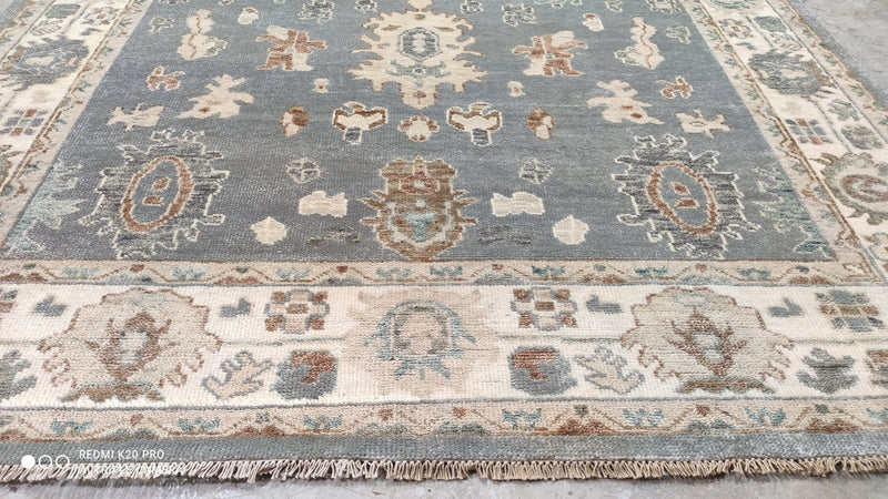 Heather Scheuermann 8x10 Hand-Knotted Oushak | Banana Manor Rug Company