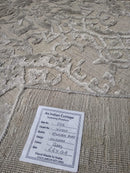 Hel-Loh "Annyong" Bluth 6.6x9.9 Silver Viscose Handwoven Rug | Banana Manor Rug Company