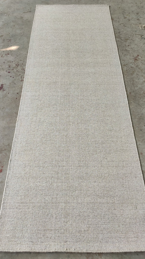 Hey Big Spender 2.6x7.6 Beige Handwoven Runner | Banana Manor Rug Company