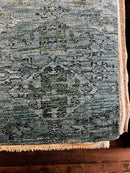 Hilde Van Mieghem 5x7 Green Hand-Knotted Oushak Rug | Banana Manor Rug Company
