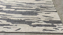 Holly 9x12 Ivory and Black Hand-Knotted Modern Rug | Banana Manor Rug Company