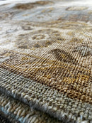 Holly Hickey Moore 8.3x10 Light Blue and Beige Hand-Knotted Oushak Rug | Banana Manor Rug Factory Outlet