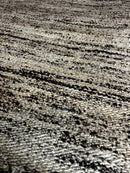 Hughes Handwoven Brown and Cream Sari Silk Durrie Rug | Banana Manor Rug Factory Outlet