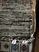 Hughes Handwoven Brown and Cream Sari Silk Durrie Rug | Banana Manor Rug Factory Outlet