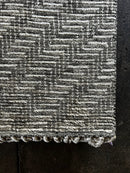 Hugo Weaving Hand-Knotted Modern Rug Natural Grey High-Low 9x12 | Banana Manor Rug Company