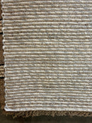 Hulka Handwoven White and Natural Striped Jute & Wool Rug 8.3x10.3 | Banana Manor Rug Company