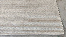 Hulka Handwoven White and Natural Striped Jute & Wool Rug 8.3x10.3 | Banana Manor Rug Company