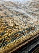 Ian Schrager 9.3x11.9 Tan Hand-Knotted Oushak Rug | Banana Manor Rug Factory Outlet