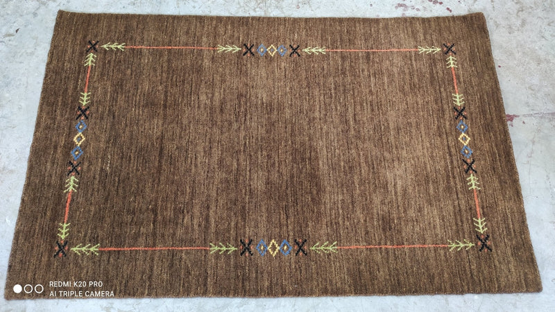 Iman 3x5 Brown Handwoven Rug | Banana Manor Rug Company