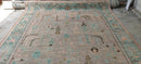Iram Haq 9x12 Light Pink and Light Grey Hand-Knotted Oushak Rug | Banana Manor Rug Company