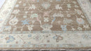 Iris Johnson 10x13 Light Brown Hand-Knotted Oushak Rug | Banana Manor Rug Company