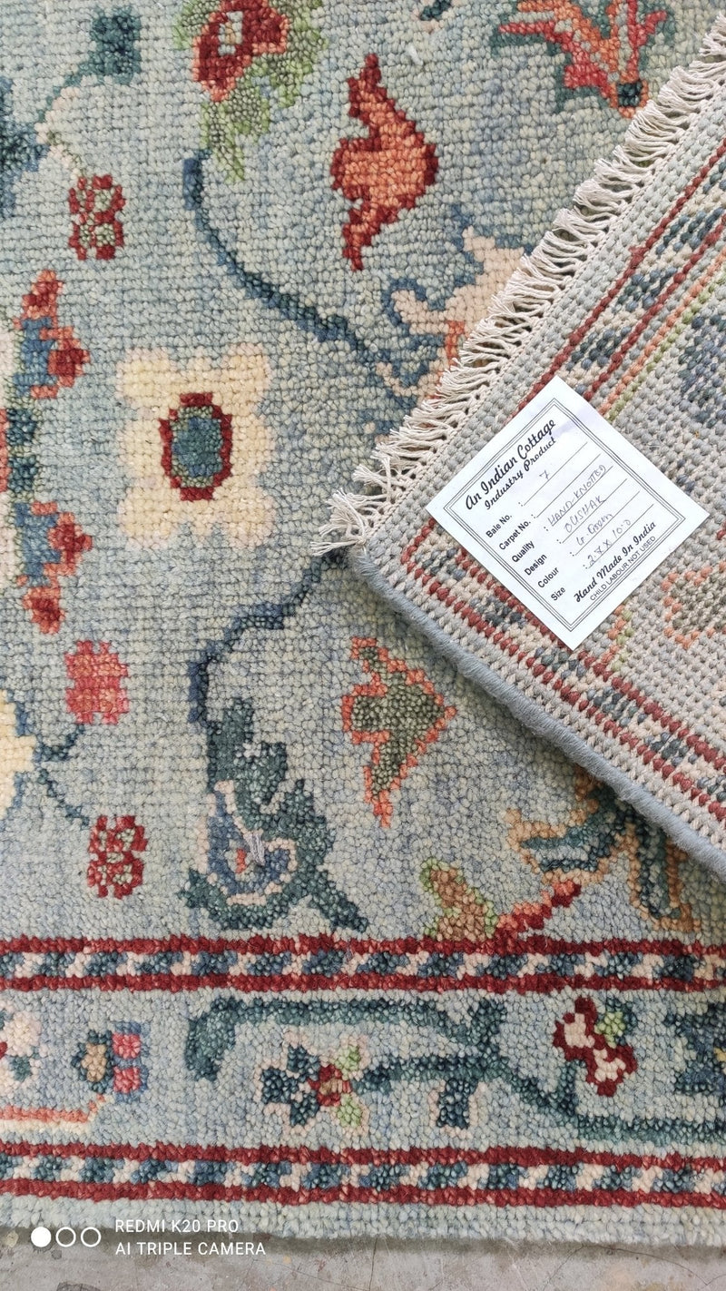 Isabella Hand Knotted Oushak Runner | Banana Manor Rug Company