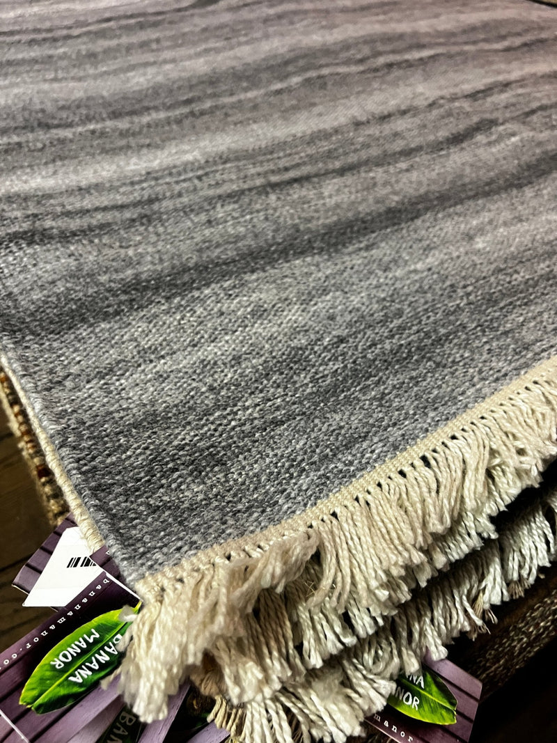 Jaipur Aviv Light Grey Handwoven PET Yarn Durrie Rug (Multiple Sizes) | Banana Manor Rug Factory Outlet