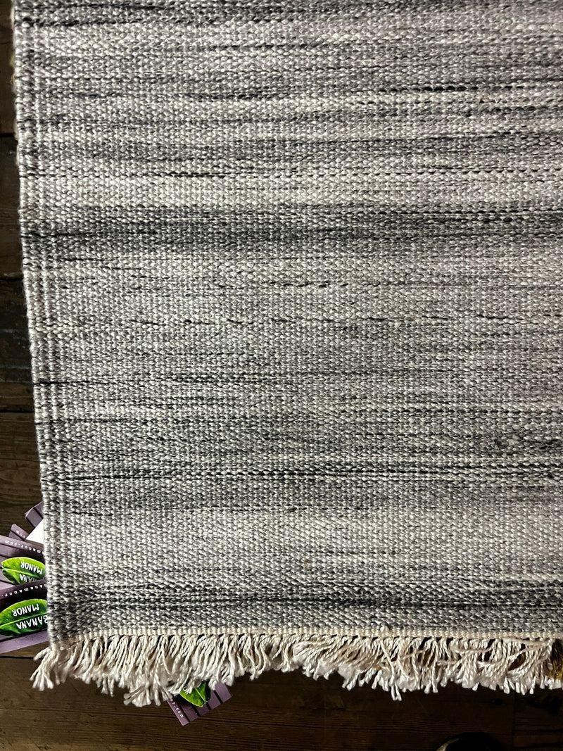 Jaipur Aviv Light Grey Handwoven PET Yarn Durrie Rug (Multiple Sizes) | Banana Manor Rug Factory Outlet