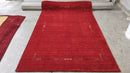 Jake Blues 5x8 Handwoven Red Rug | Banana Manor Rug Company