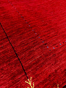 Jake Blues 5x8 Handwoven Red Rug | Banana Manor Rug Company